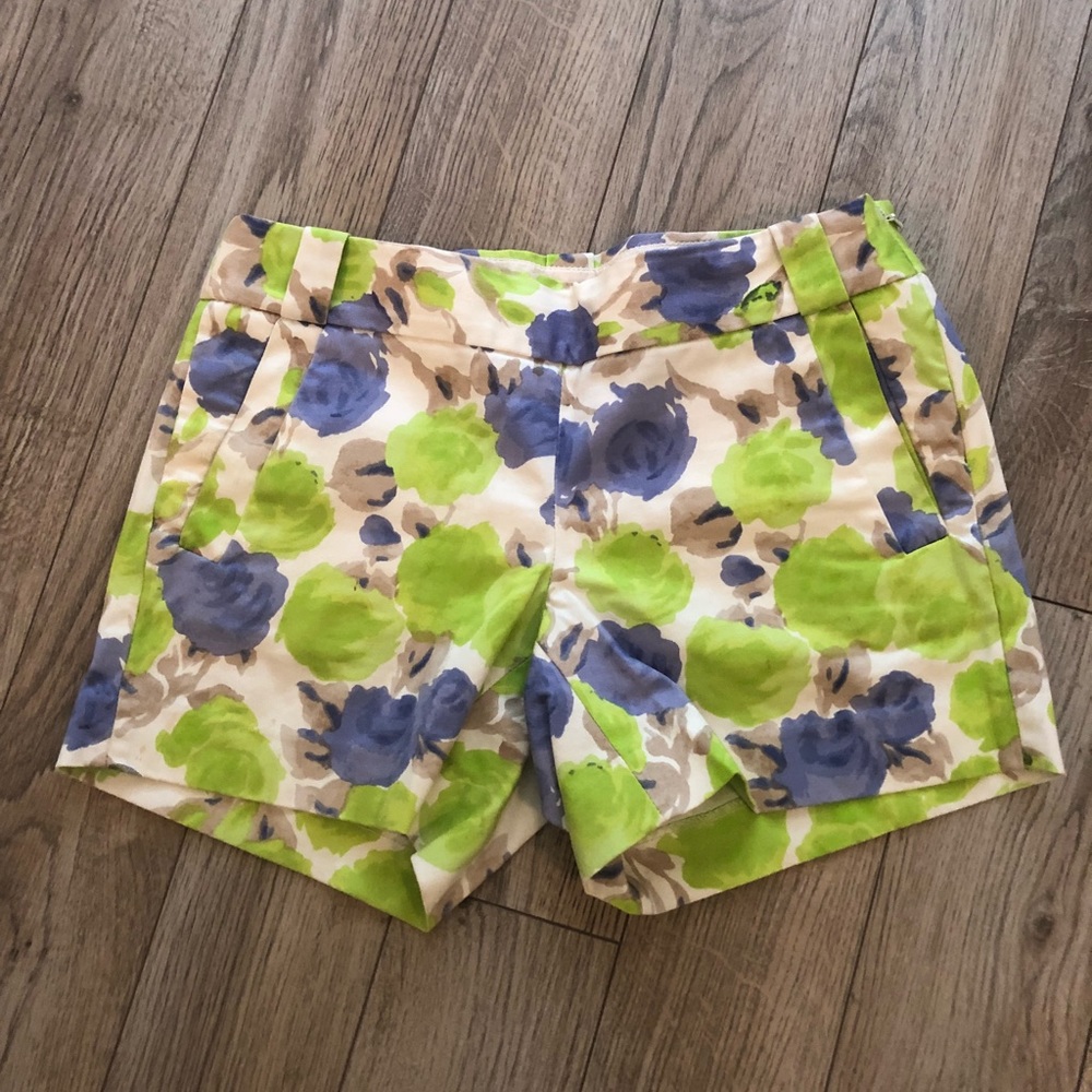 J crew floral shorts